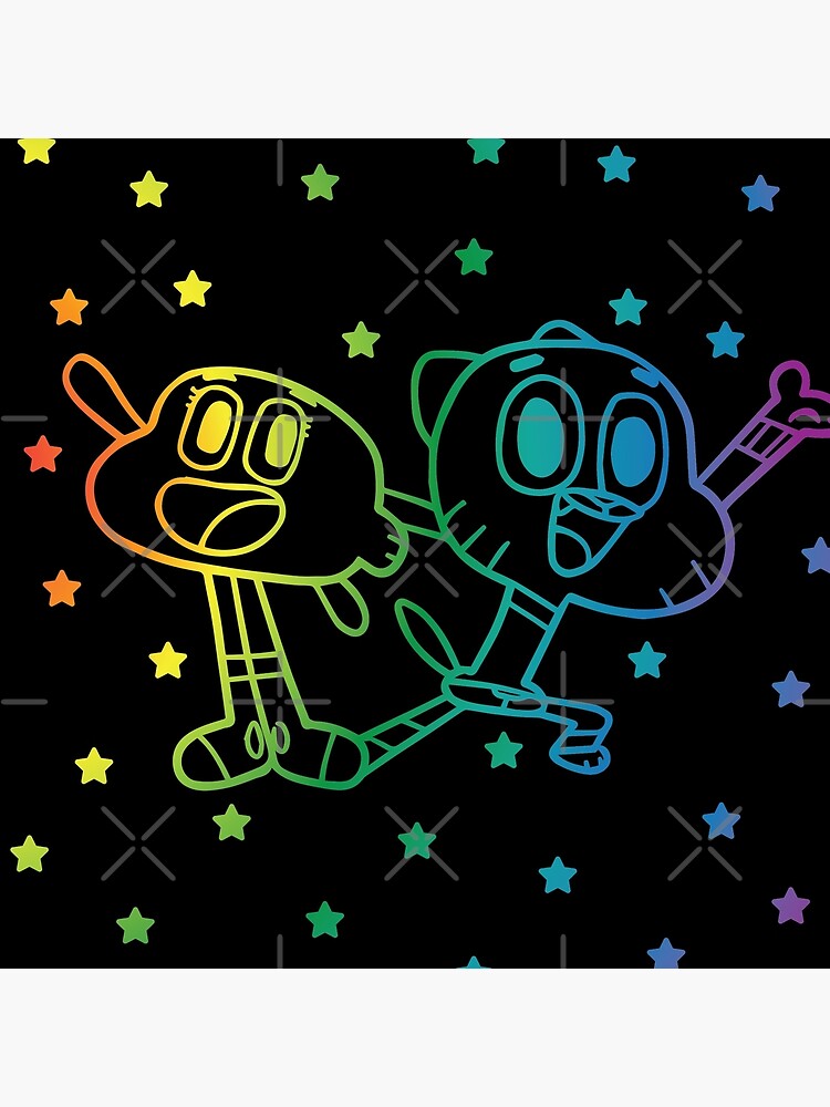 Rainbow Amazing World Of Gumball Throw Pillow - Image 2