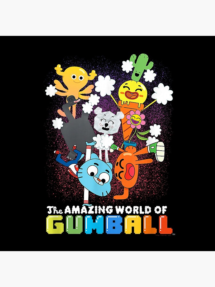 Gumball And Darwin Vibrant Cartoon Crew Throw Pillow - Image 2