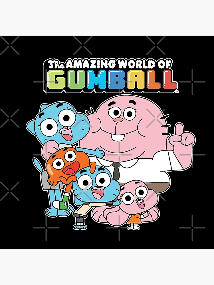 The Amazing World Of Gumball Family Throw Pillow - Image 2