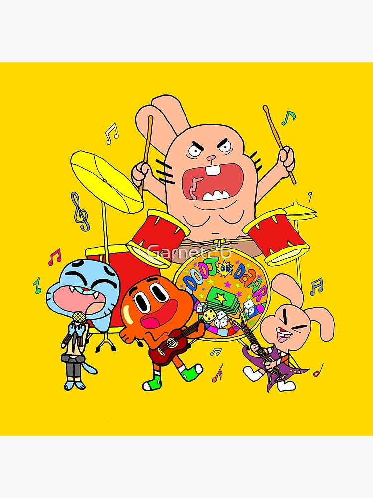 The Band The Amazing World Of Gumball Throw Pillow - Image 2
