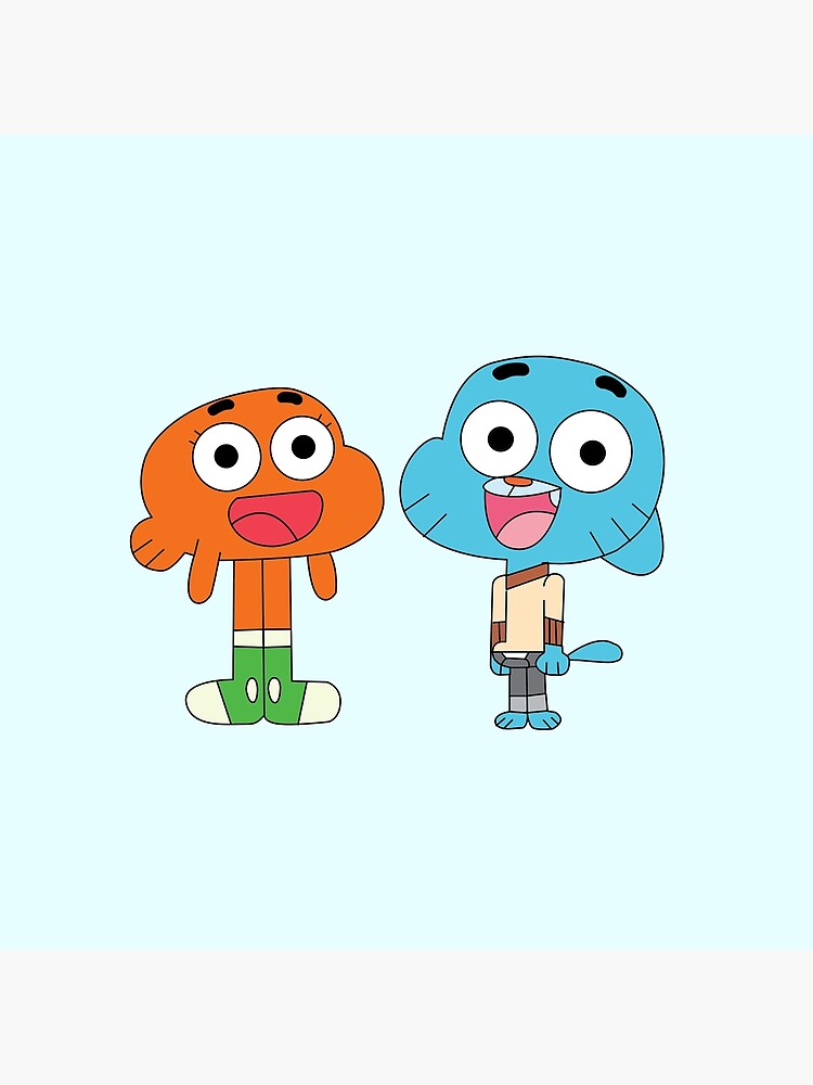 The Amazing World Of Gumball Gumball And Darwin Throw Pillow - Image 2