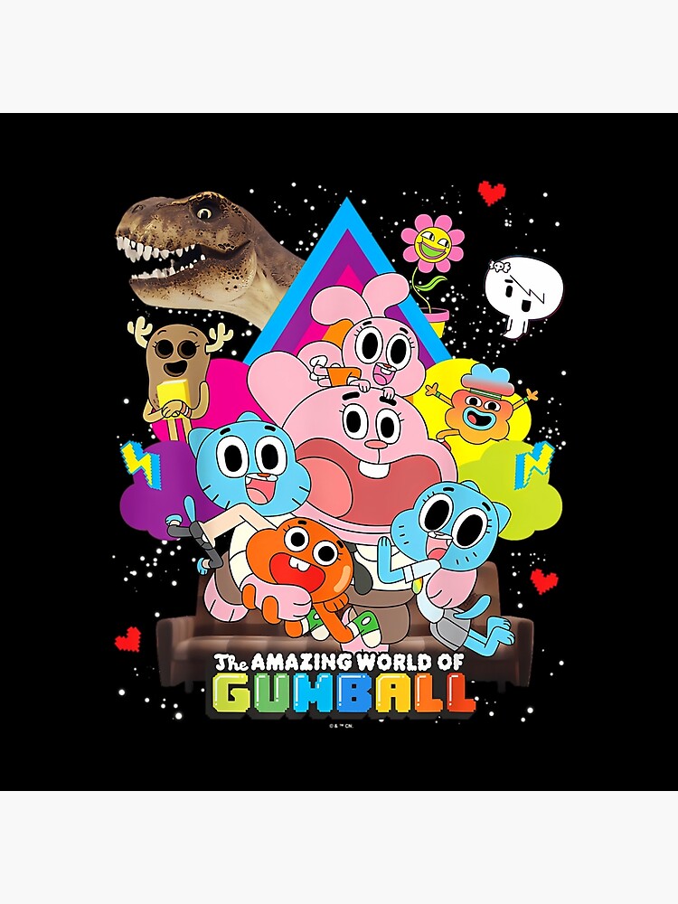 The Amazing World Of Gumball Cartoon Family Funny Cartoon Throw Pillow - Image 2