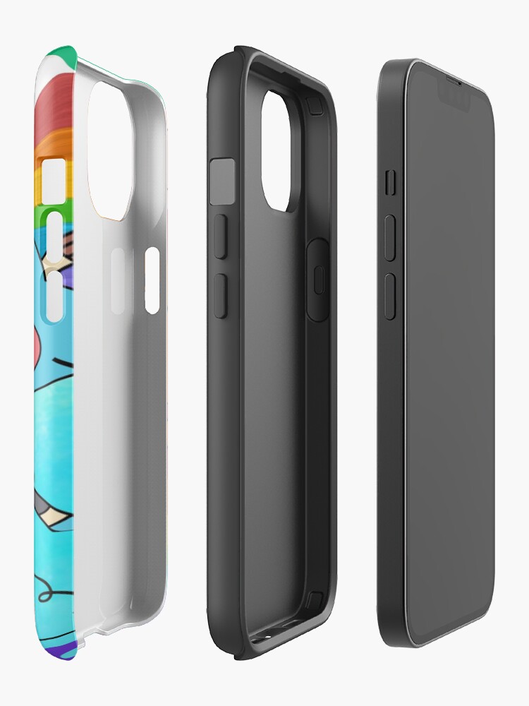 Happy Cartoon Friends Rainbow Adventure Cute Colorful Duo Iphone Case - Image 2