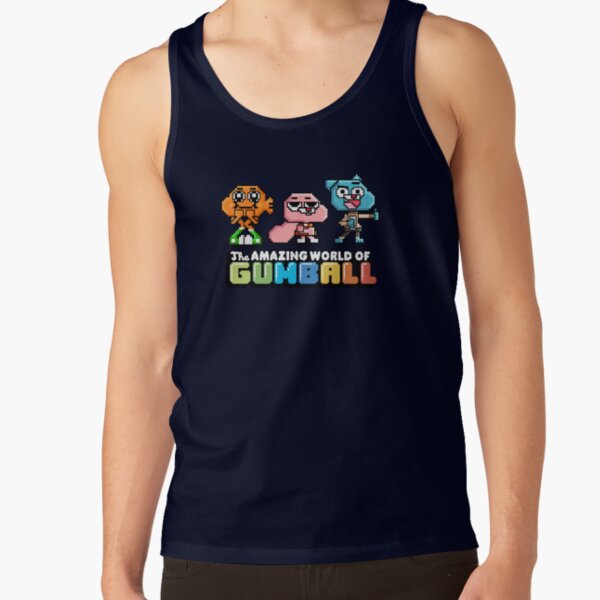 The Amazing World Of Gumball 8 Bit Rpg Video Game Tank Top - Image 5