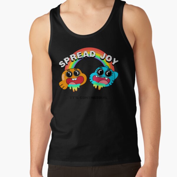 The Amazing World Of Gumball Spread Joy White Tank Top - Image 2