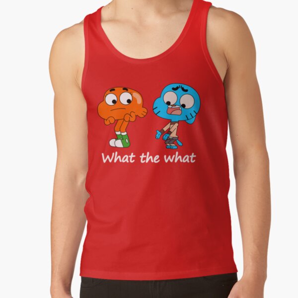 The Amazing World Of Gumball Gumball And Darwin What The What Tank Top - Image 4