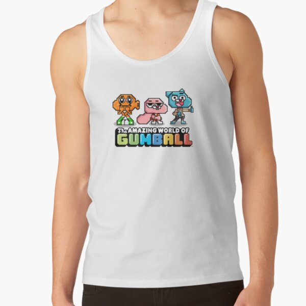 The Amazing World Of Gumball 8 Bit Rpg Video Game Tank Top - Image 2