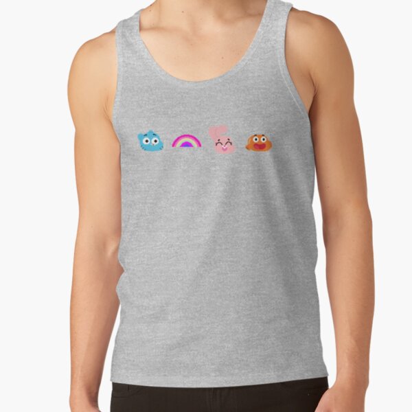 The Amazing World Of Gumball Pixel Pattern Tank Top - Image 4