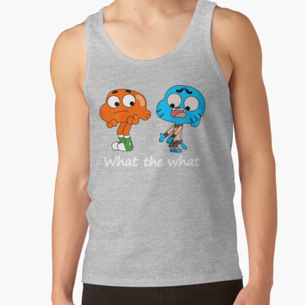 The Amazing World Of Gumball Gumball And Darwin What The What Tank Top - Image 3
