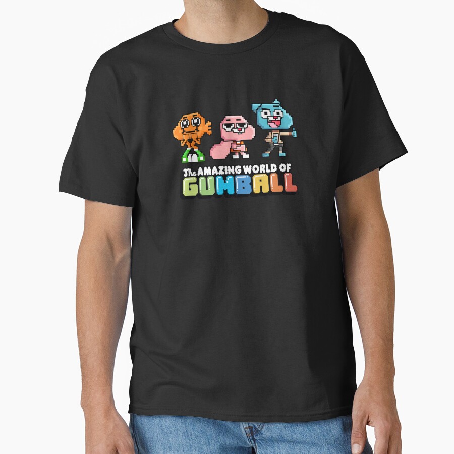 The Amazing World Of Gumball 8 Bit Rpg Video Game T-shirt