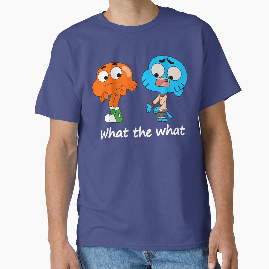 The Amazing World Of Gumball Gumball And Darwin What The What T-shirt - Image 4