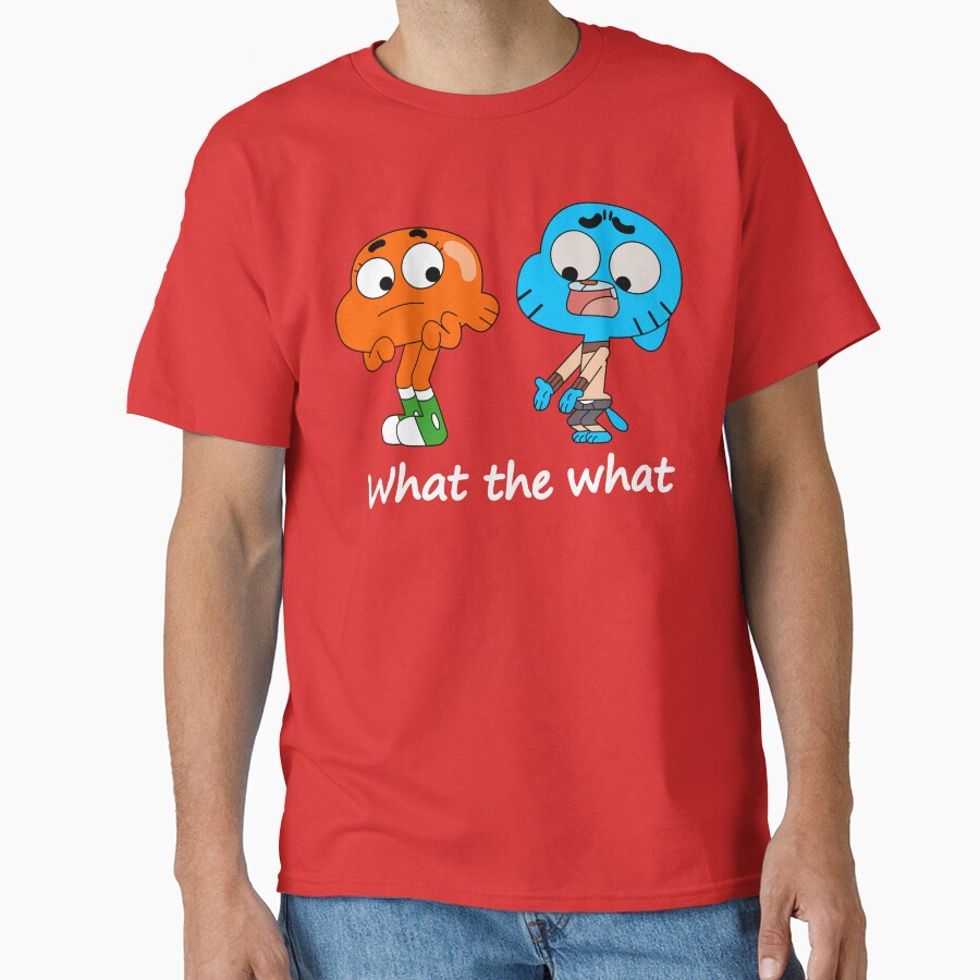 The Amazing World Of Gumball Gumball And Darwin What The What T-shirt - Image 5