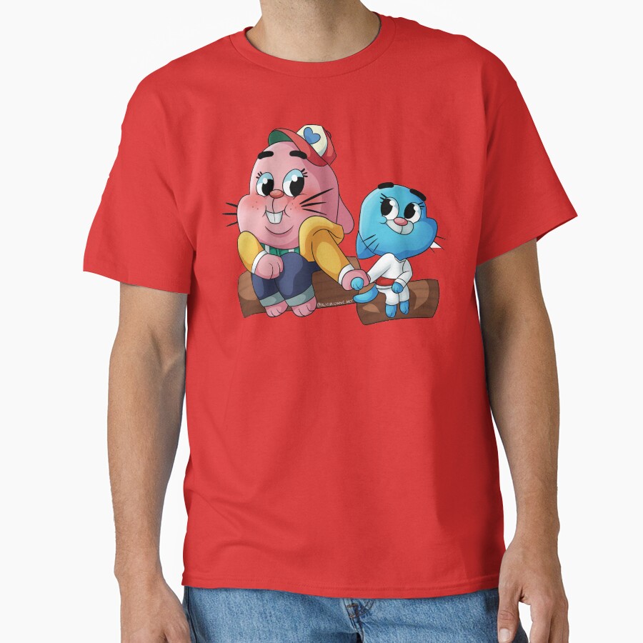 Richard And Nicole Amazing World Of Gumball T-shirt - Image 5