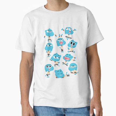 Gumball Pixel Art Pattern T-shirt