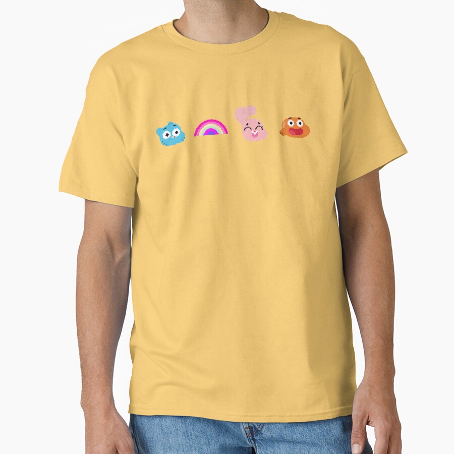 The Amazing World Of Gumball Pixel Pattern T-shirt - Image 6