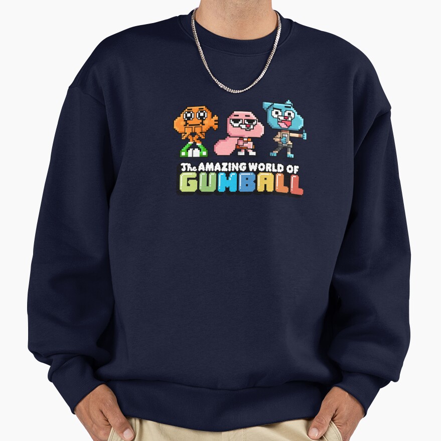 The Amazing World Of Gumball 8 Bit Rpg Video Game Sweatshirt - Image 5