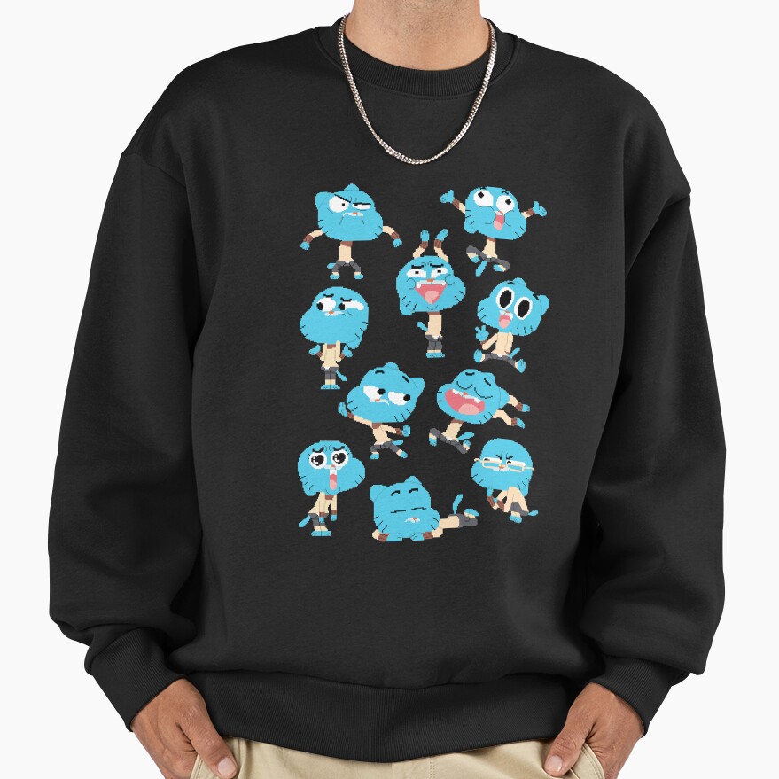 Gumball Pixel Art Pattern Sweatshirt - Image 2