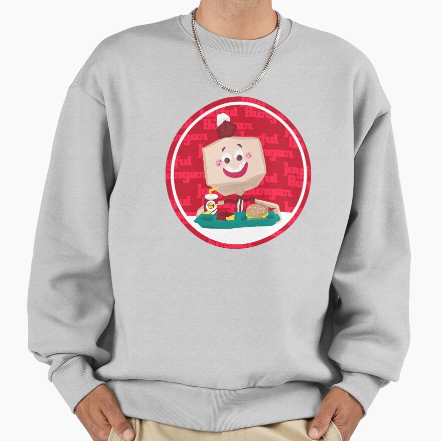 Larry The Joyful Burger Worker The Amazing World Of Gumball Sweatshirt - Image 4