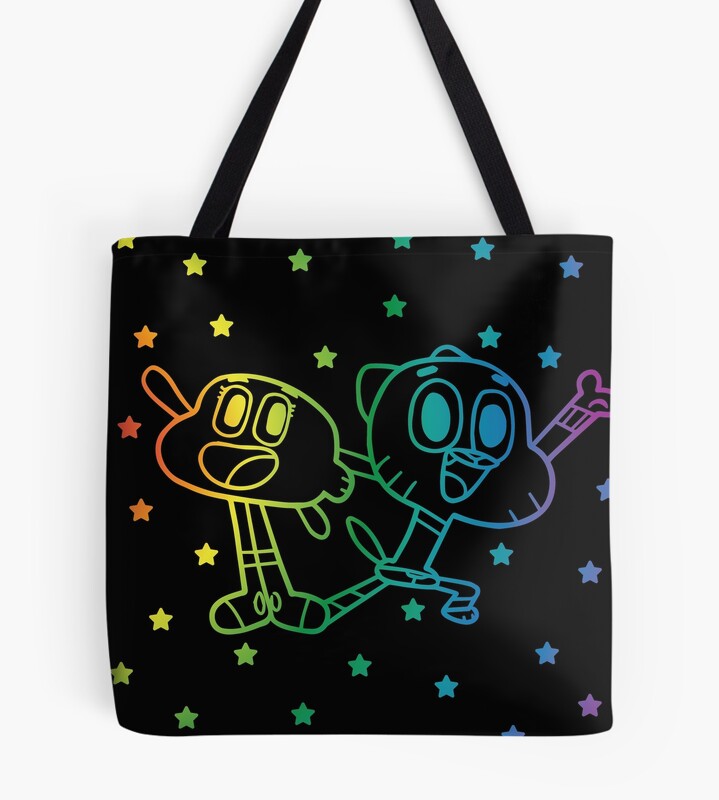 Rainbow Amazing World Of Gumball Tote Bag