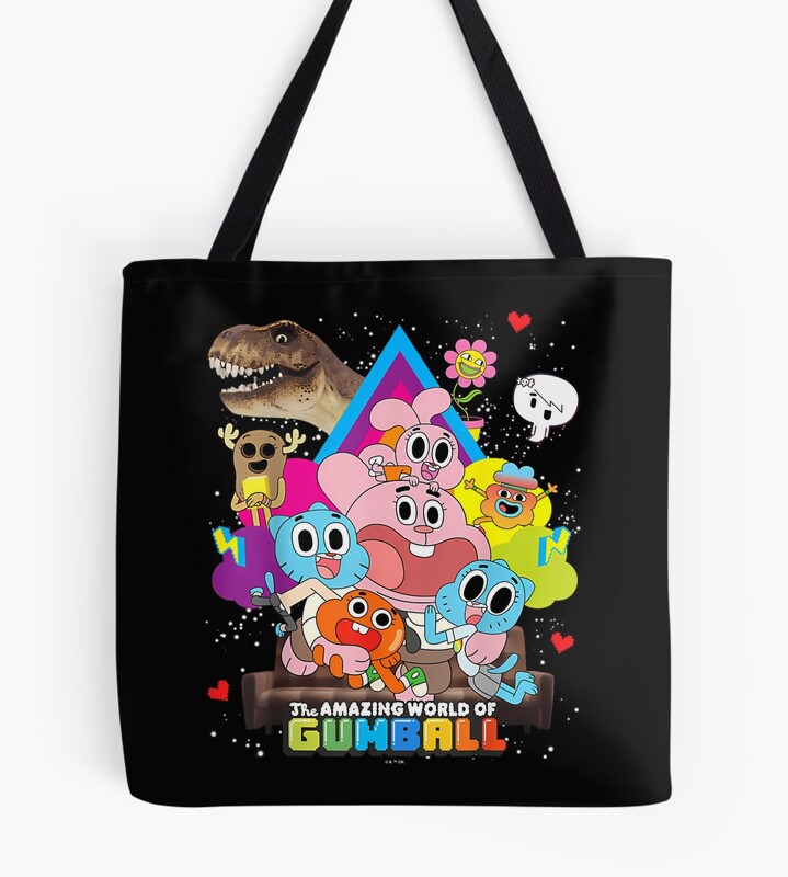 The Amazing World Of Gumball Cartoon Family Funny Cartoon Tote Bag