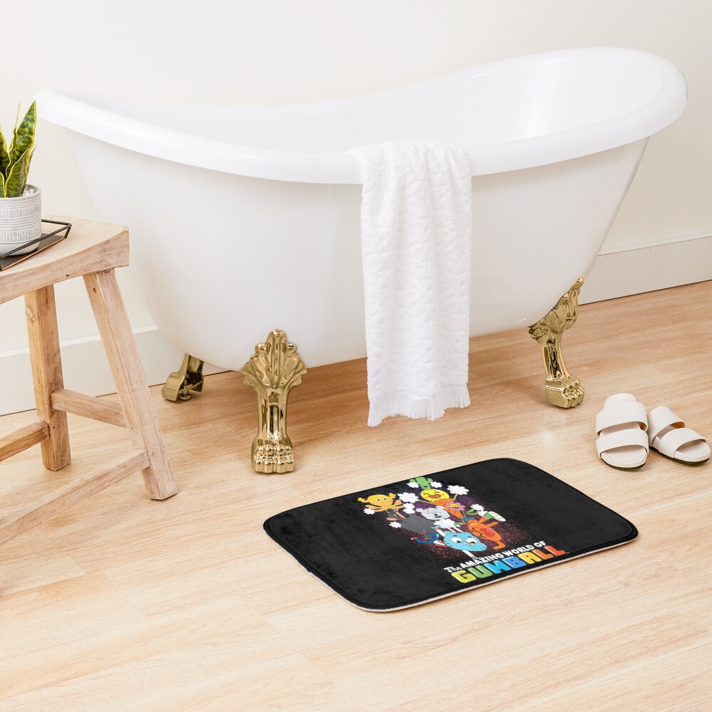 Gumball And Darwin Vibrant Cartoon Crew Bath Mat - Image 2