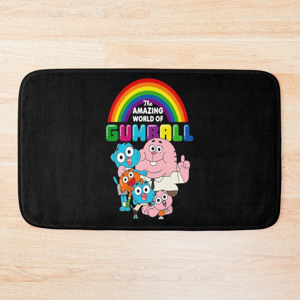 The Amazing World Of Gumball Rainbow Pride Bath Mat