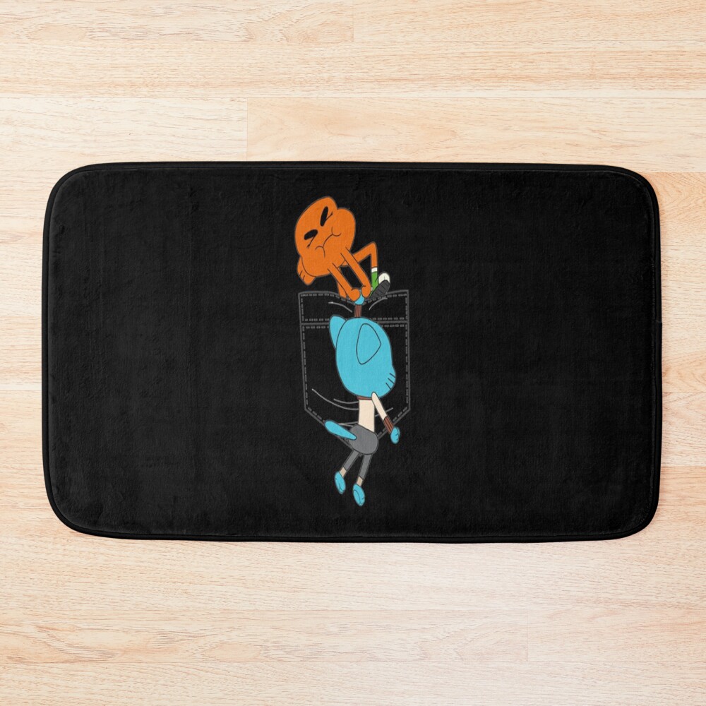 Funny Men The Amazing World Of Gumball Cute Men Women Bath Mat