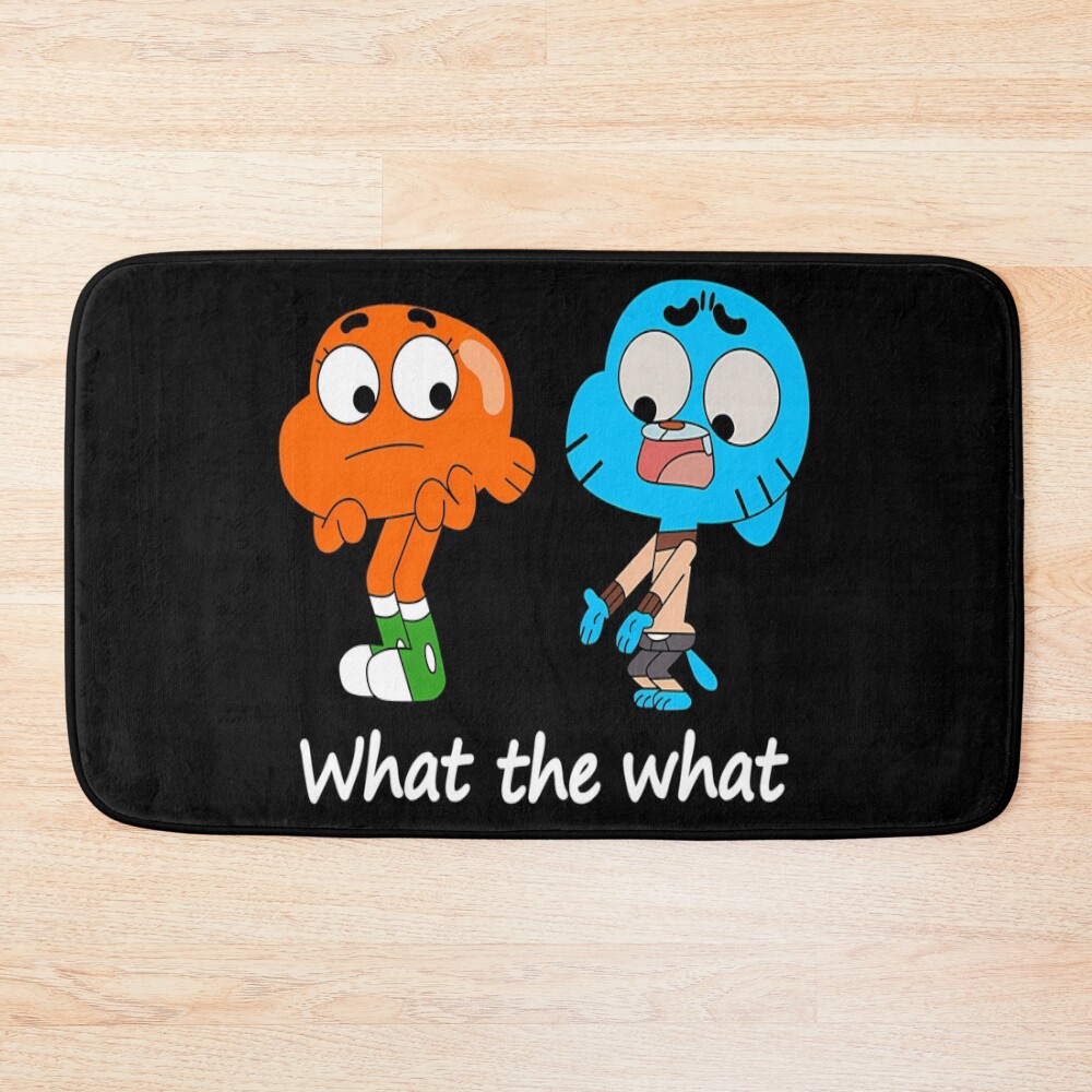 The Amazing World Of Gumball Gumball And Darwin What The What Bath Mat