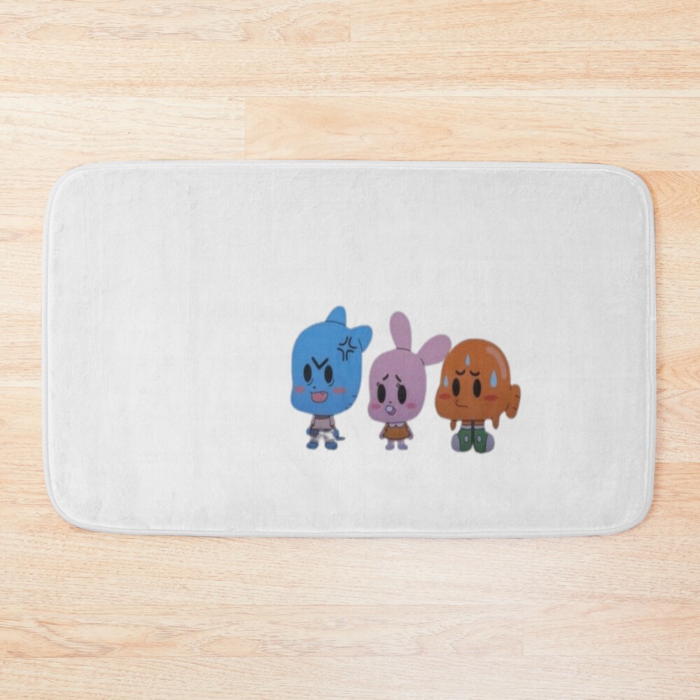 Creative The Amazing World Of Gumball Chibi Bath Mat
