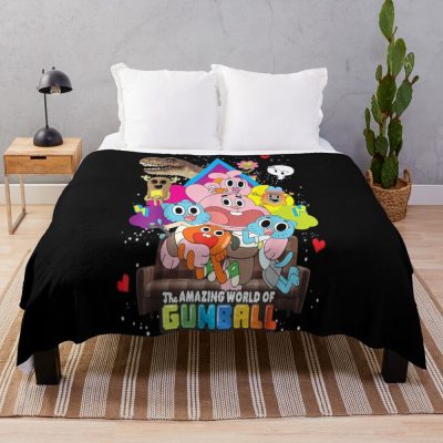 Amazing Cartoon Family Funny Cartoon Fan Art Throw Blanket