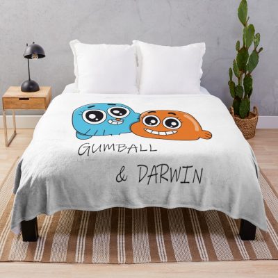 Gumball And Darwin Best Friends Throw Blanket