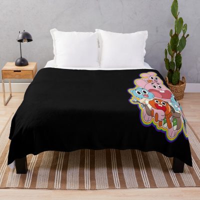 Kids School Cartoon Funny Series Retro Child Comedy Vintage Movie Throw Blanket