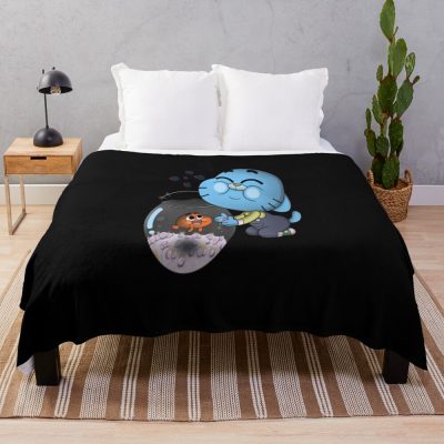 Vintage Retro The Amazing World Of Gumball Lover Day Gift Throw Blanket