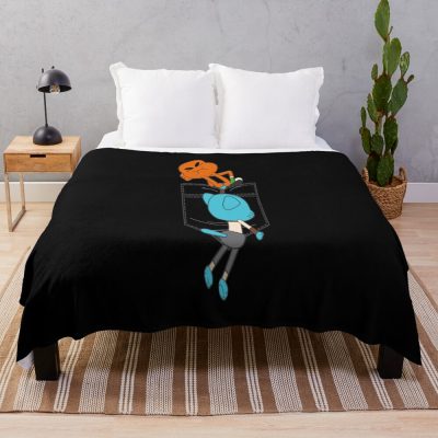 Funny Men The Amazing World Of Gumball Cute Men Women Throw Blanket