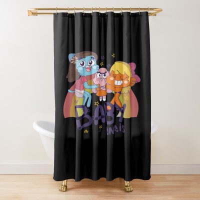 Lover Gifts The Amazing World Of Gumball Cute Gifts Women Shower Curtain