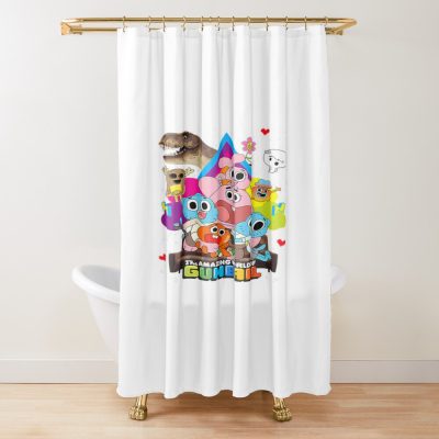 Amazing Cartoon Family Funny Cartoon Fan Art Shower Curtain