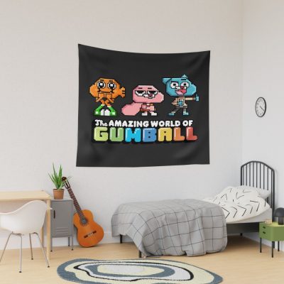 The Amazing World Of Gumball 8 Bit Rpg Video Game Tapestry