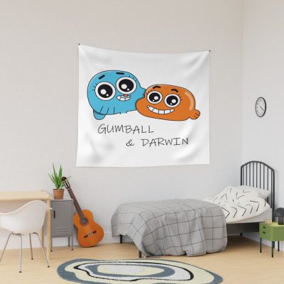 Gumball And Darwin Best Friends Tapestry