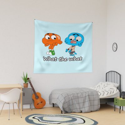 The Amazing World Of Gumball Gumball And Darwin What The What Tapestry