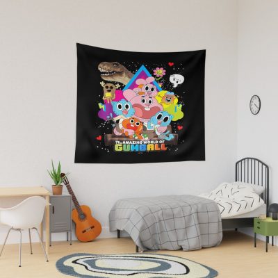 The Amazing World Of Gumball Cartoon Family Funny Cartoon Tapestry