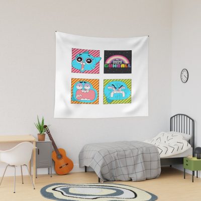 Doodle Emotions The Amazing World Of Gumball Tapestry