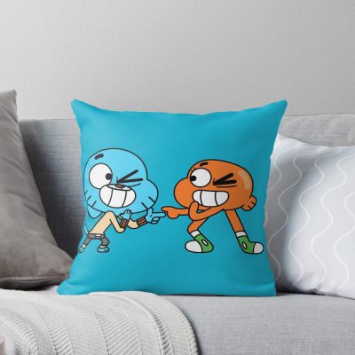 Gumball Darwin New Throw Pillow
