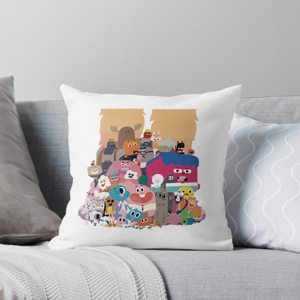 Vintage Kids School Child Movie Retro Series Comedy Funny Cartoon Throw Pillow