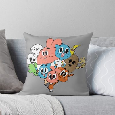 The Amazing World Of Gumball Design Throw Pillow