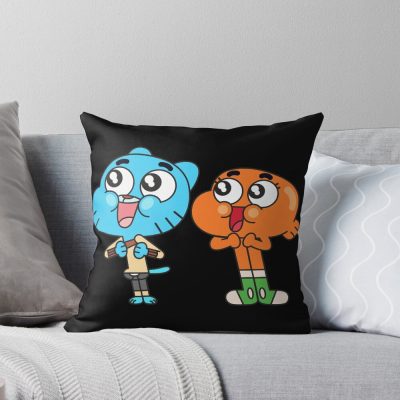 Gumball Darwin Throw Pillow