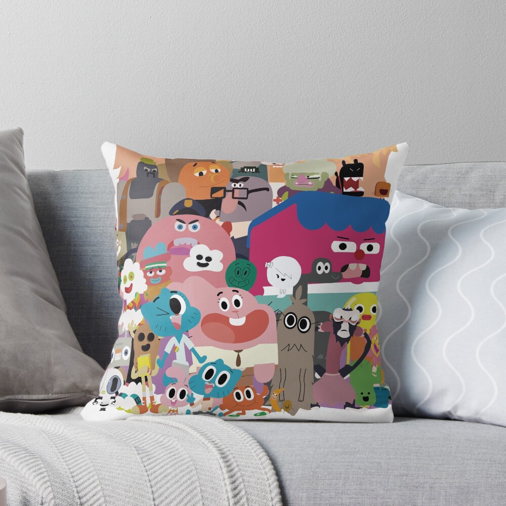The Amazing World Of Gumball Vintage Throw Pillow