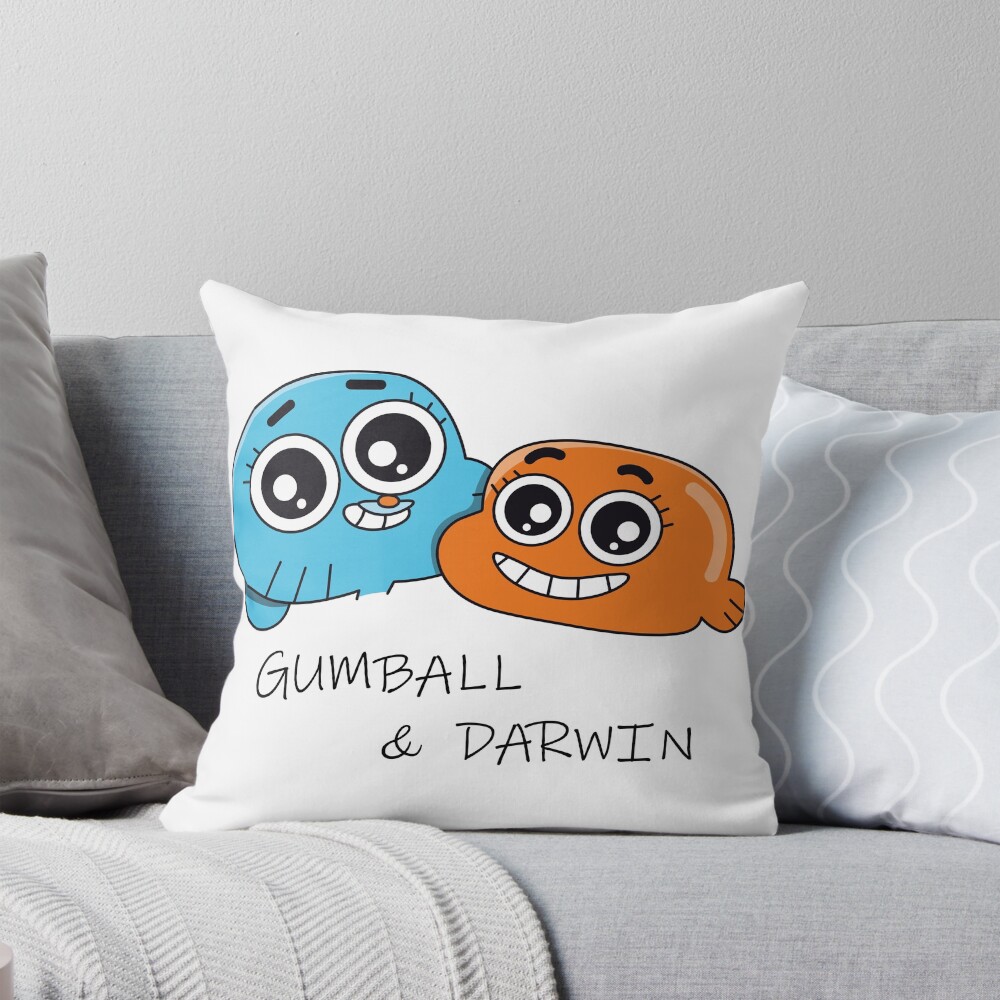Gumball And Darwin Best Friends Throw Pillow