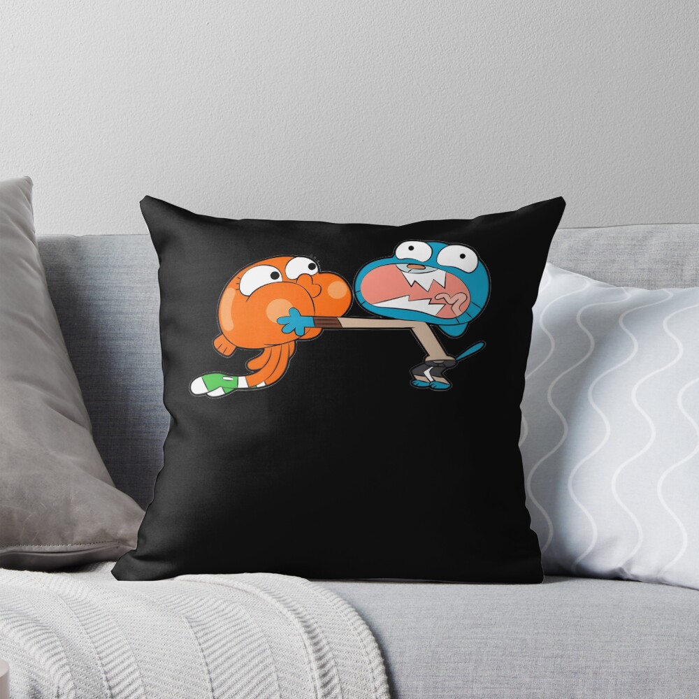 Child Retro Cartoon Series Funny Kids Vintage Comedy School Movie Throw Pillow