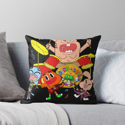 The Band The Amazing World Of Gumball Essential T Shirt Throw Pillow